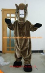 Brown horse character mascot costume