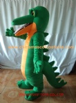 Green crocodile animal mascot costume