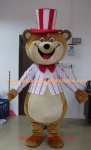 Clown bear character mascot costume