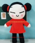 Girl character mascot costume