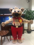 Brown bear character mascot costume