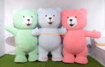Colorful Teddy bear inflatable character mascot costume,giant teddy bear mascot costume