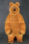 Inflatable Masha the bear mascot costume