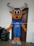 Blue dress deer animal mascot costume