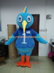 Blue bird animal mascot costume