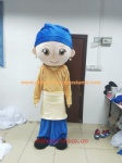 Lady customized mascot costume