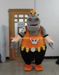 Hippo mascot costume china supplier