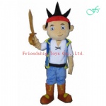 Pirate boy cartoon mascot costume