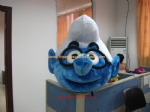 Smurfs brother head moving mascot costume