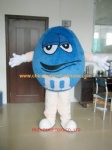 M&N blue chocolate customized mascot costume