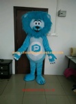 Blue lion animal mascot costume