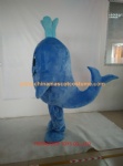 Blue shark mascot costume OEM design