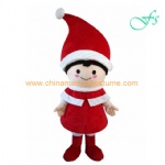 New design santa claus girl dress mascot costume