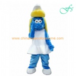 Smurfette smurfs plush mascot costume