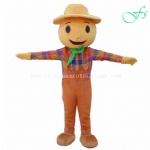 Scarecrow cartoon mascot costume