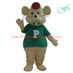 Cartoon mouse mascot costume, rat character costume