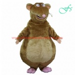 Brown color mouse moving mascot, mouse costume for adult
