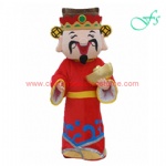 God of Wealth holiday mascot costume, mascot costume for new year