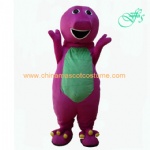 Purple Barney cartoon costume, Barney mascot costume for adult