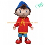 Noddy in Toyland mascot costume, Noddy cartoon costume