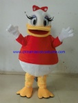 Daisy duck mascot costume