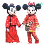 Mickey and Minnie mascot costume for New Year Party