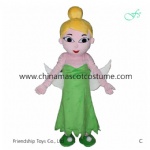 Tinker Bell Fairy mascot costume, Fairy cartoon costume