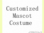 Cusomized mascot costume according to your own design