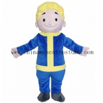 New design of Vault Boy sports character mascot costume