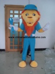 Repairman lion mascot costume
