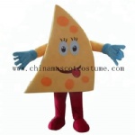 Cheese Food Mascot Costume, Unisex Character Costume for Advertising Use