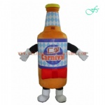 Beer bottle customized mascot costume