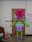 Flower with flowerpot plush mascot costume