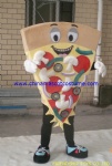 Fancy dress pizza mascot costume for sale