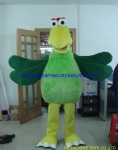 Green bird halloween mascot costume