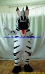 Madagascar fat Zebra mascot costume