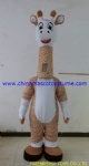 Happy giraffe adult mascot costume
