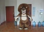 Simba the lion cartoon mascot costume