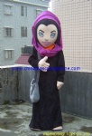 Woman, lady customized mascot costume