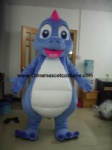 Blue dragon animal mascot costume