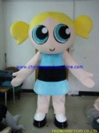 Bubbles,Powerpuff Girl character mascot costume