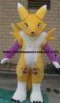Renamon cartoon mascot costume