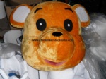 Brown bear head mascot