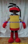 Fire extinguisher customized moving mascot costume