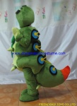 The caterpillar insect mascot costume