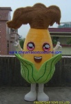 Corn food mascot costume