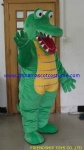 Green crocodile party mascot costume