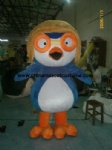 Penguin with eyeglass animal plush mascot costume