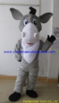 Donkey cartoon mascot costume