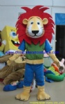 Lion cartoon mascot costume